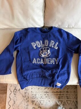 Polo by Ralph Lauren Royal Blue Crewneck Academy Sweatshirt